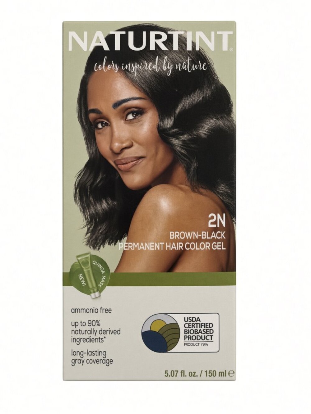 Naturtint 2N Brown-Black Permanent Hair Color Gel